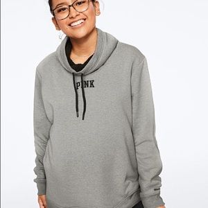 Victoria’s Secret pink Sherpa cowl neck